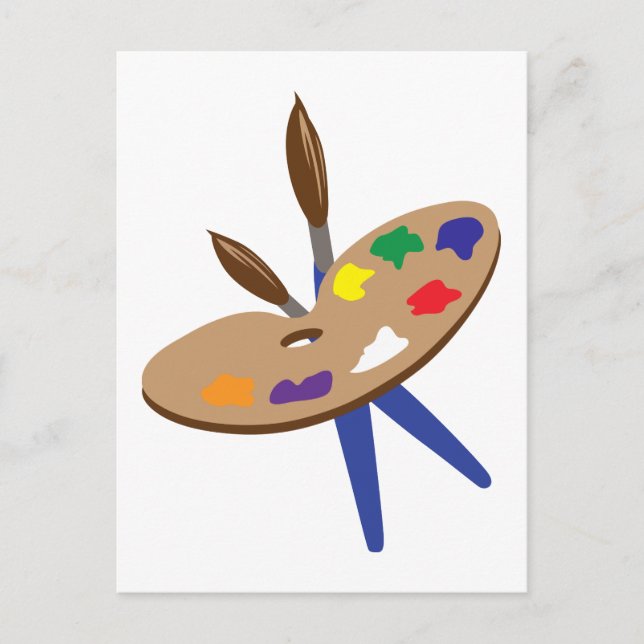 ARTIST PALLET VYKORT (Framsida)