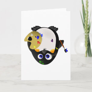 Artist Penguin - kort för tidsbegränsad hälsning