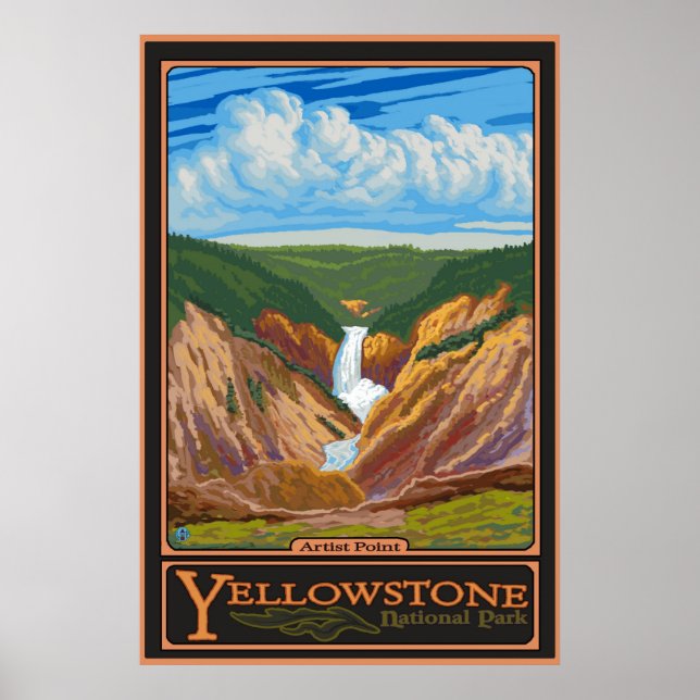 Artist Point - Yellowstone Nat'l Park Poster (Framsidan)