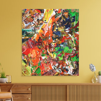 Artist’s Palette: Expressive Paint Stroke Pattern Canvastryck