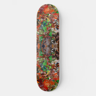 Artist’s Palette: Expressive Paint Stroke Pattern Mini Skateboard Bräda 18,5 Cm