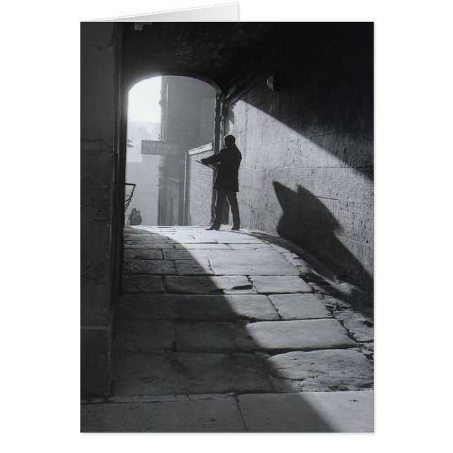 ARTIST SILHOUETTE HÄLSNINGSKORT (Framsidan)