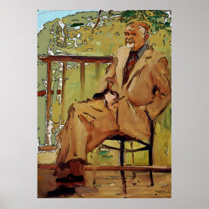 Artist Sitta på Porch Poster