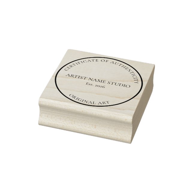 Artist Studio Certificate of Authenticity Stamp Stämpel (Stämpel)