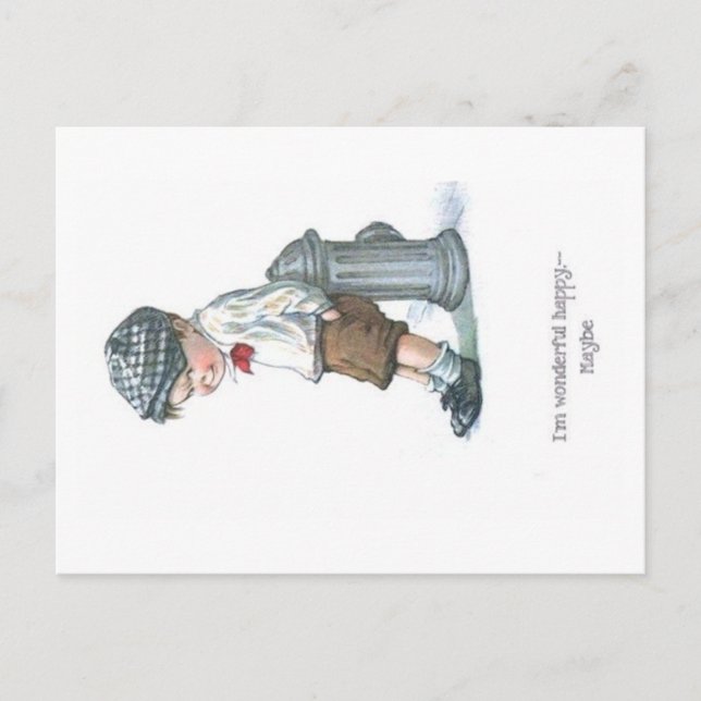 Artist Tecknad Children Old Postcard Vykort (Framsida)