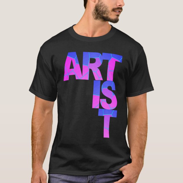 ARTIST - unik färg för kreativets användare minst T Shirt (Framsida)