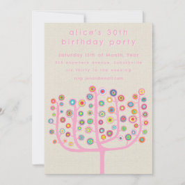 Artist Unique Abstract Tree Painting Inbjudningar