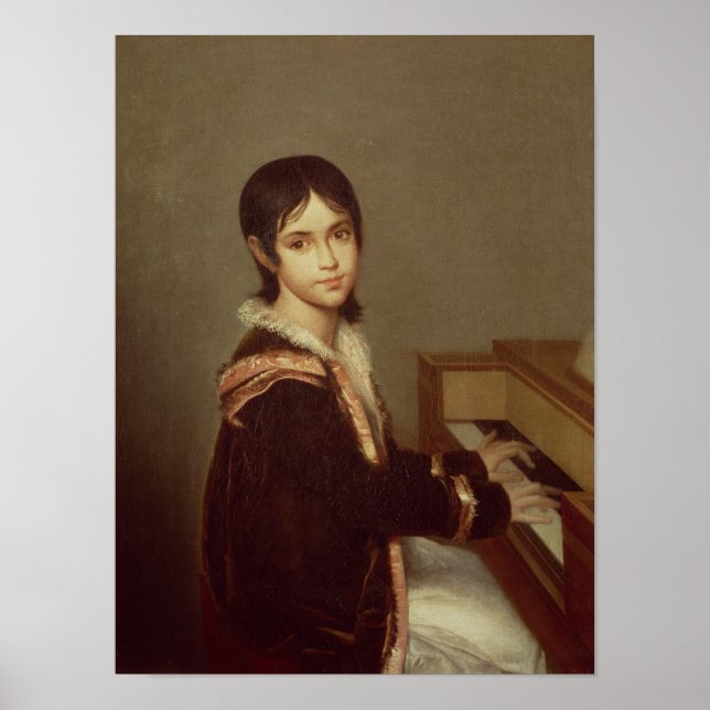 Artistdottern på Piano Poster (Framsidan)