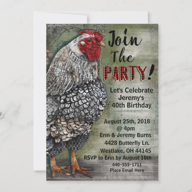 Artiste Hen Party-inbjudan Inbjudningar (Framsida)