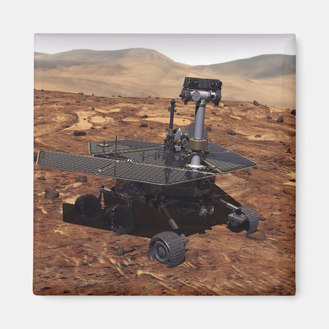 Artister återgivning av Mars Rover 2 Magnet (Framsidan)