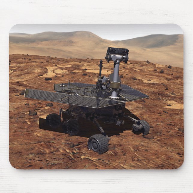 Artister återgivning av Mars Rover 2 Musmatta (Framsidan)