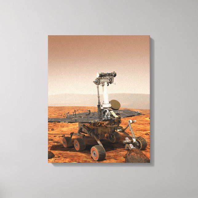 Artister återgivning av Mars Rover Canvastryck (Framsida)