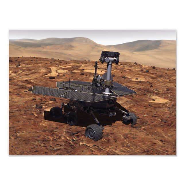Artister återgivning av Mars Rover Fototryck (Framsidan)