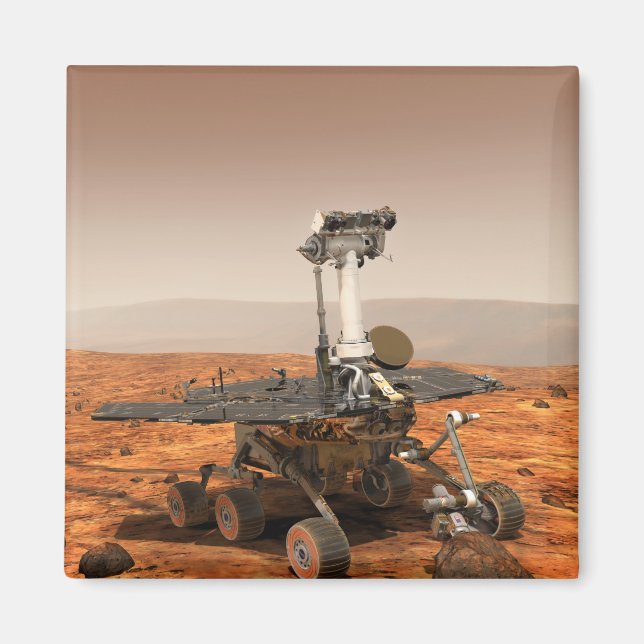 Artister återgivning av Mars Rover Magnet (Framsidan)