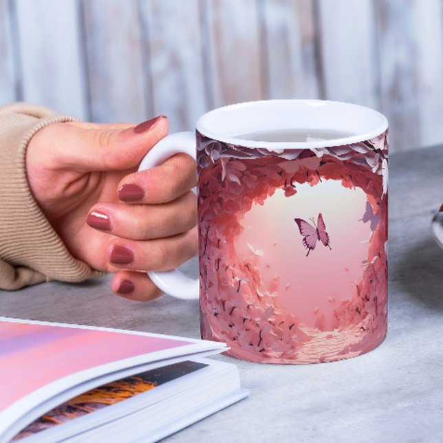 Artister i din hand: 3D-Butterfly-kaffet Mugg (Skapare uppladdad)