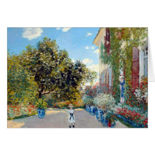 Artisthuset av Claude Monet Hälsningskort