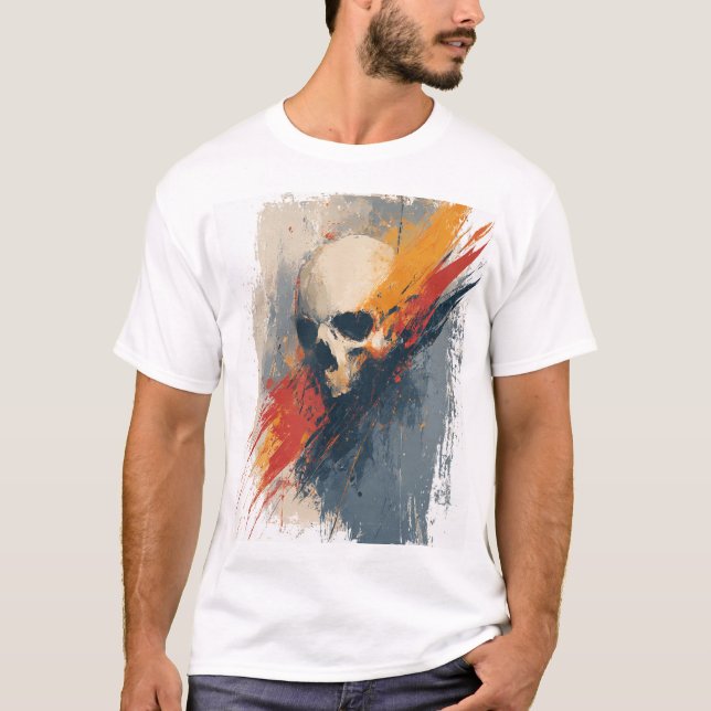 Artistic Abstract Crewneck T Shirt (Framsida)
