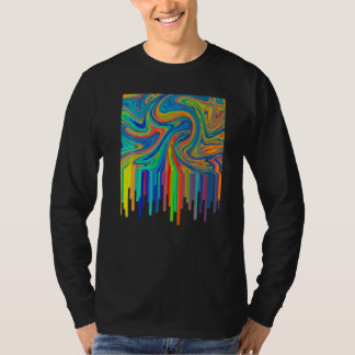 Artistic Acrylic Pouring Art Painting Artists Teac T Shirt