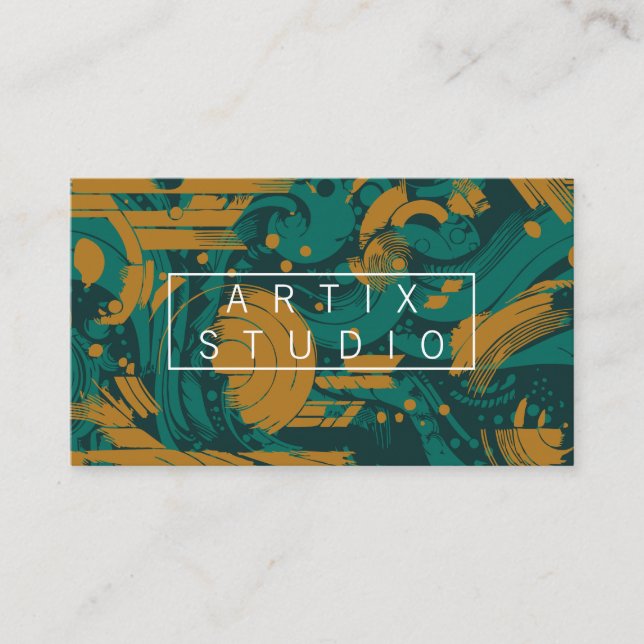 Artistic Background | Geometric Shapes Visitkort (Framsida)