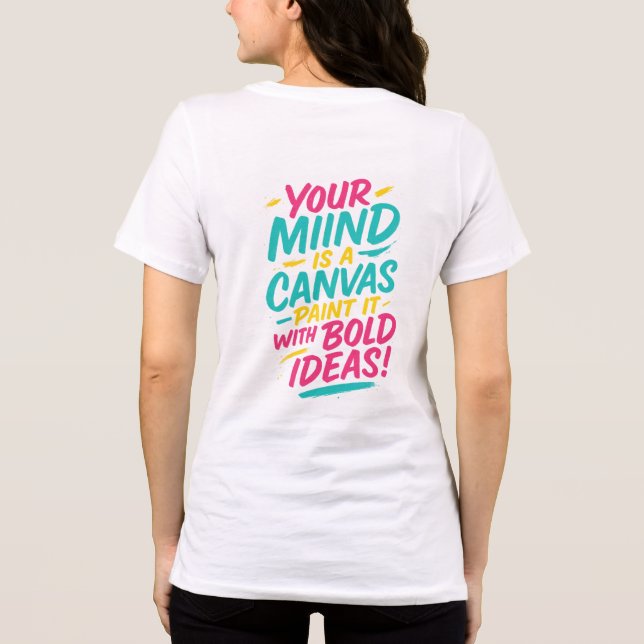 Artistic Brush-Lettering T-Shirt –  (Baksida)