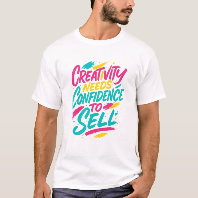 Artistic Brush-Lettering T-Shirt  (Framsida)