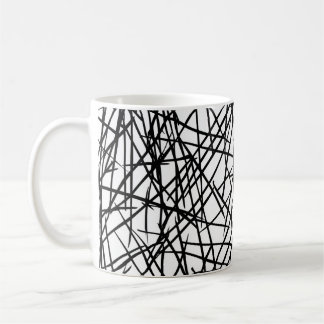 Artistic Chaotic Line Scribble Design 🎨 Kaffemugg
