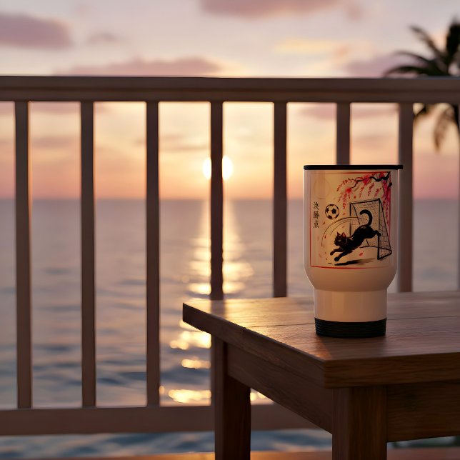 Artistic Cherry Blossom Cat Soccer for art lovers Resemugg (Skapare uppladdad)