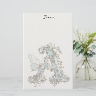 Artistic Decorated Letter A Brevpapper