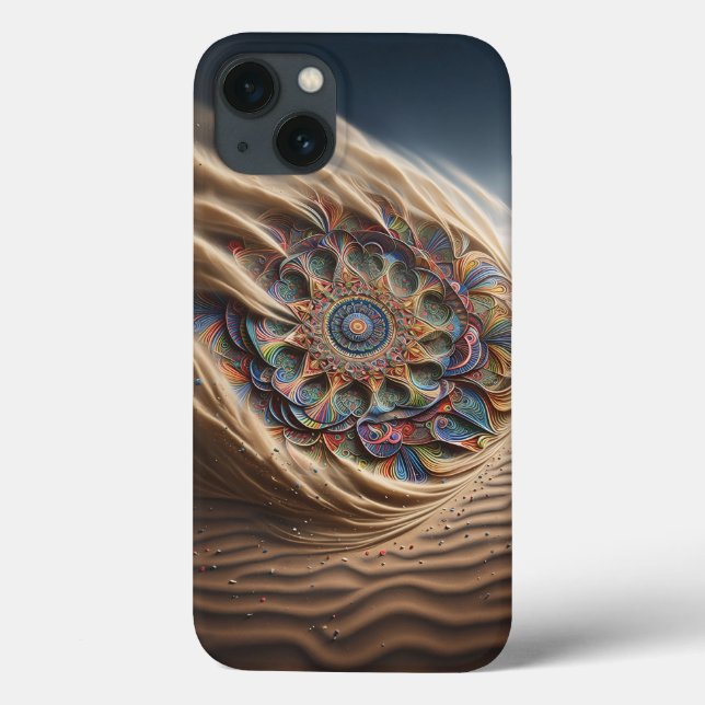 Artistic Desert Wind Floral Phone Case - Vibrant  (Baksida)