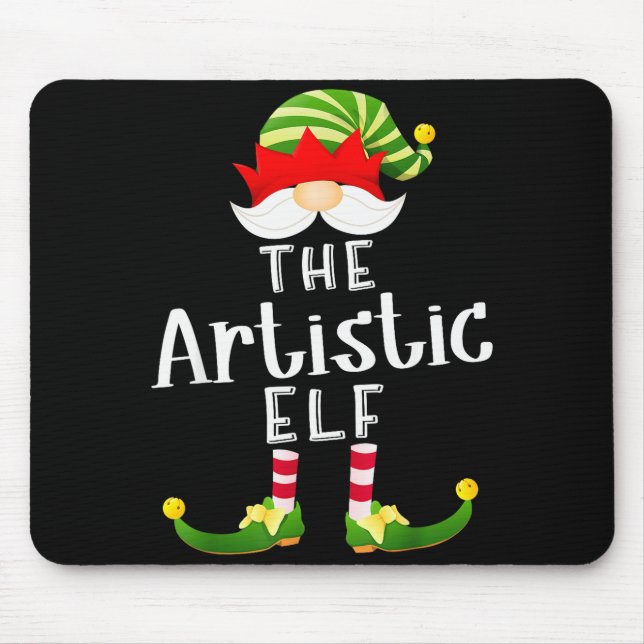 Artistic Elf Group Christmas Funny Pajama Party  Musmatta (Framsidan)