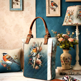 Artistic Fabric Panel Birds Tyg