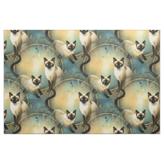 Artistic Fabric Panel Cats Tyg