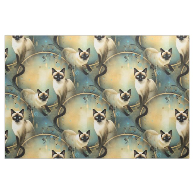 Artistic Fabric Panel Cats Tyg (Fat Quarter)