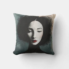 Artistic Faceless Woman Portrait Kudde