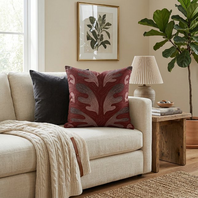 Artistic floral abstract bloom elegant watercolor  kudde (Skapare uppladdad)