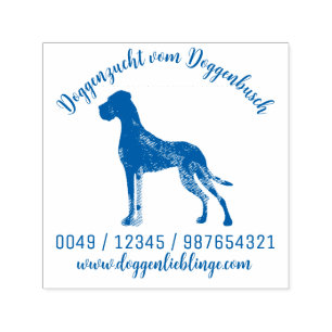 Artistic Great Dane Kennel Stämpel