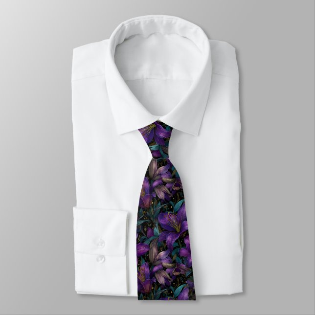 Artistic Menswear Ties Lilies Flower Slips (Bunden)