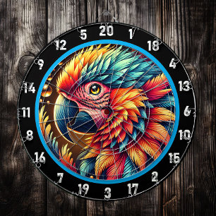Artistic Parrot Dartboard för spelentusiaster Darttavla