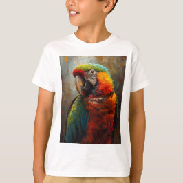 Artistic Parrot Porträtt - Vibrant Oljemålning T Shirt