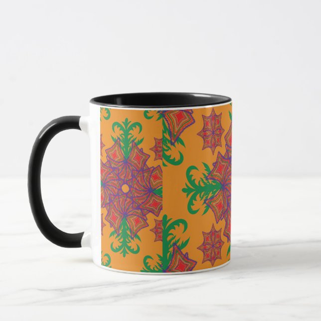 Artistic Pattern Coffee Mug – Stylish Kitchenware  Mugg (Vänster)