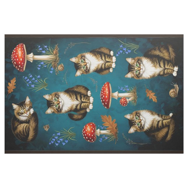Artistic Quilting Fabric Cats Tyg (Fat Quarter)
