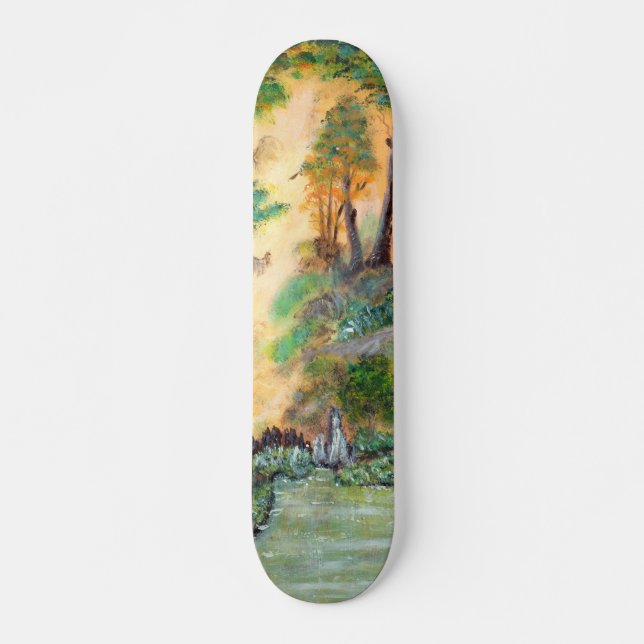 ARTISTIC SKATEBOARD _Orange-skog (Framsida)