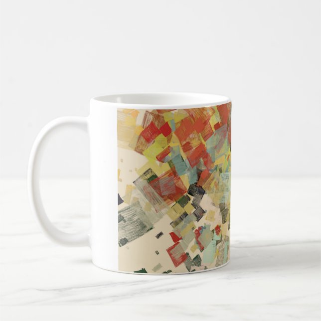 Artistic sketch material. Abstract geometric patte Kaffemugg (Vänster)