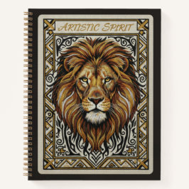 Artistic Spirit Embroidered Lion King Journal