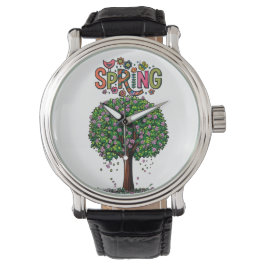 Artistic Spring Blossom Tree Graphic  Armbandsur