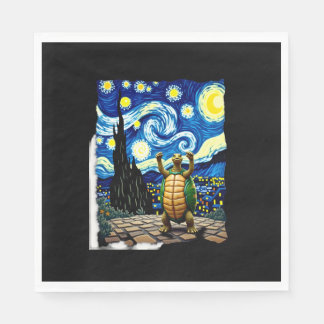 Artistic Turtle Shirt  Starry Night Turtle (1) Pappersservett