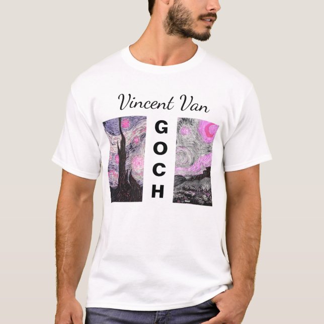 Artistic Van Gogh Broken Paint Tee (Framsida)
