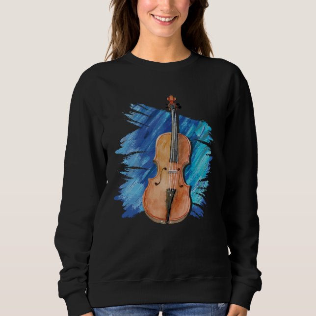 Artistic Viola Painting  Violist Music Instrument T Shirt (Framsida)