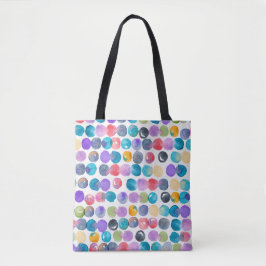 Artistic Watercolor Tote Bag – Modern Abstract Tygkasse