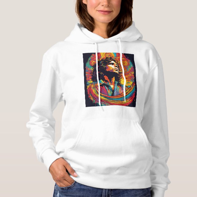 ArtisticHoodie Colorful Confide med Stil-turning T Shirt (Framsida)